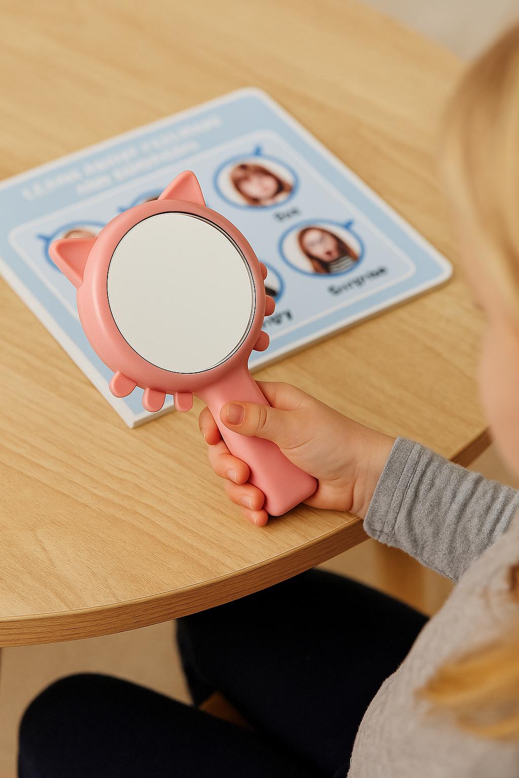 Miroir Chat Bleu - Jeu d'Apprentissage | Chat Miroir Bleu - Jeu d'Apprentissage Amusant