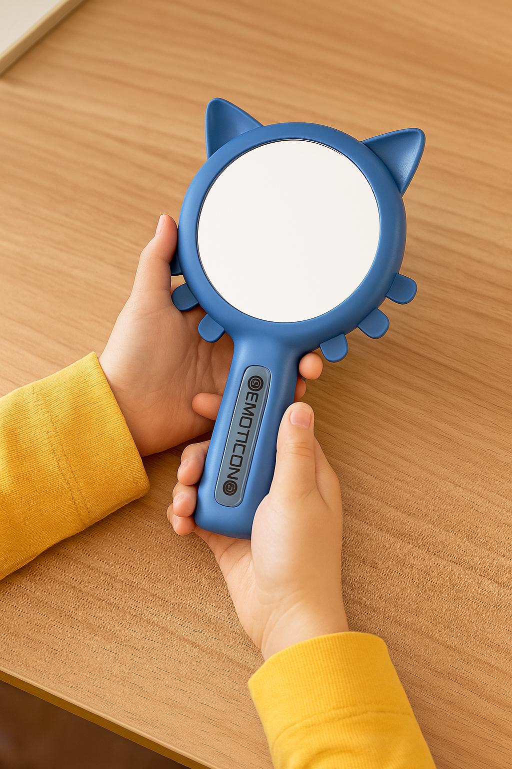Miroir Chat Bleu - Jeu d'Apprentissage | Chat Miroir Bleu - Jeu d'Apprentissage Amusant