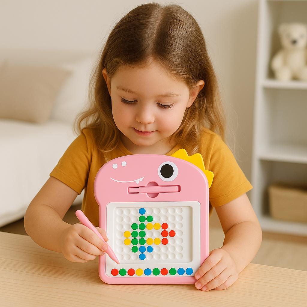 Tableau sensoriel magnétique – Activité calme – Motricité fine pour enfants – Jouet silencieux pour la rentrée