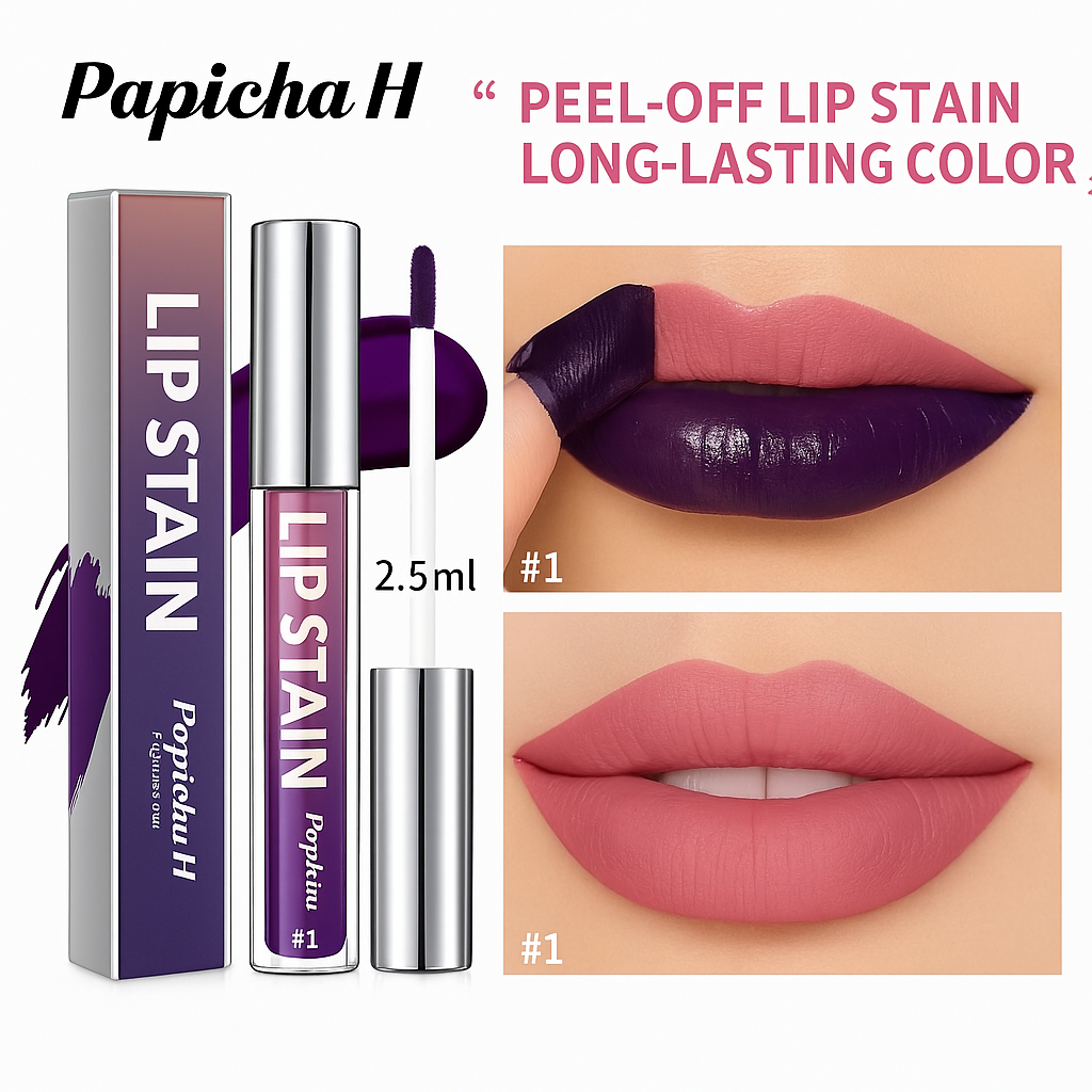 Rouge à lèvres Peel-Off Longue Durée 12h | Rouge à lèvres Peel-Off Longue Durée 12h - Papicha H
