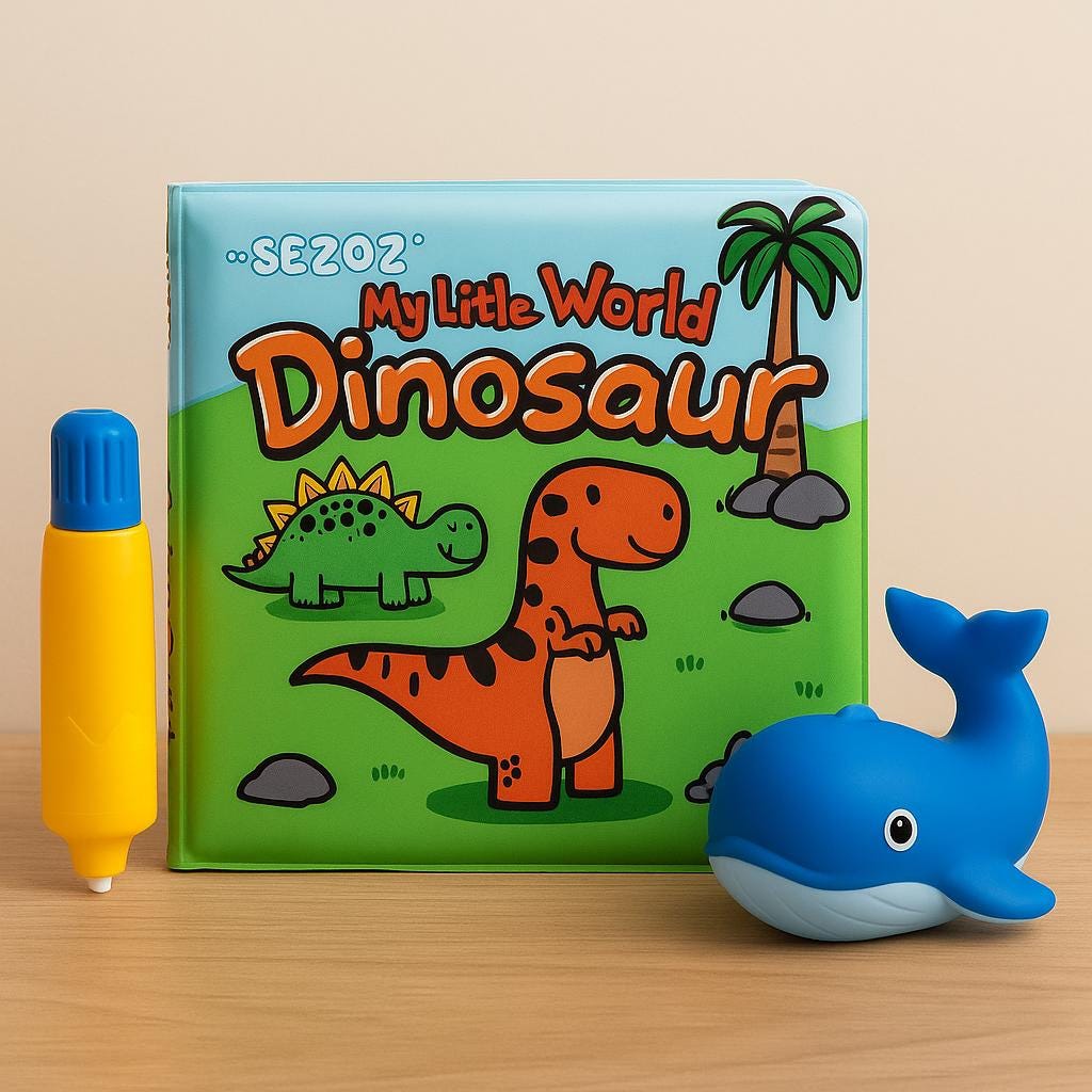 Livre de bain magique pour bébé – Livre surprise imperméable – Jouet de bain d'éveil