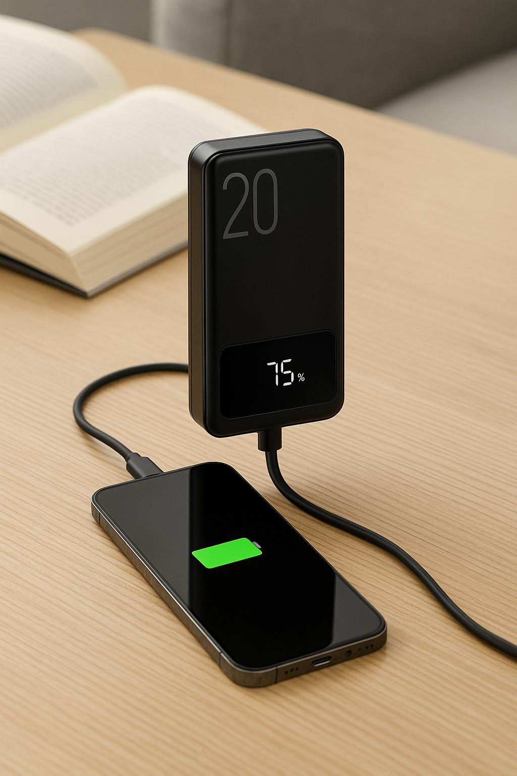 Batterie externe à charge rapide | Écran LED 10 000 mAh | Chargeur rapide