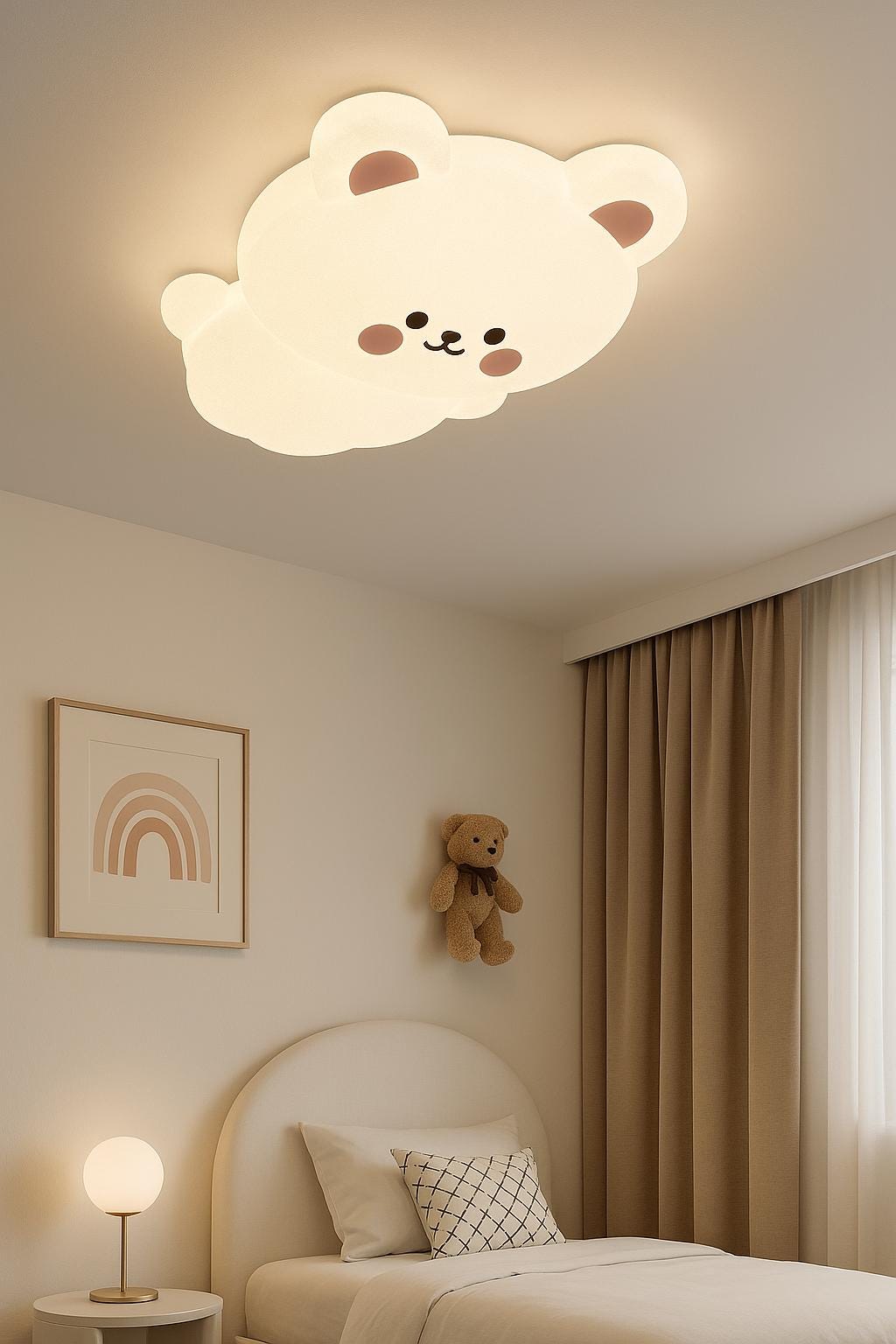 Plafonnier LED Ours Kawaii - Luminaire Enfant Nursery - Plafonnier Ours