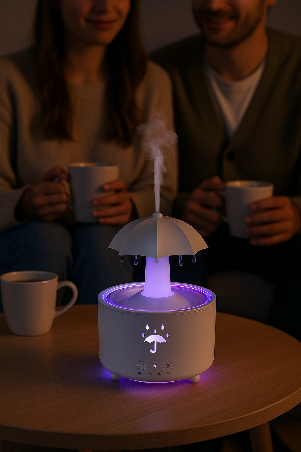 Diffuseur Nuage de Pluie LED – Humidificateur; Aromathérapie Relaxante | Diffuseur Rain Cloud LED – Humidificateur ; Aromathérapie