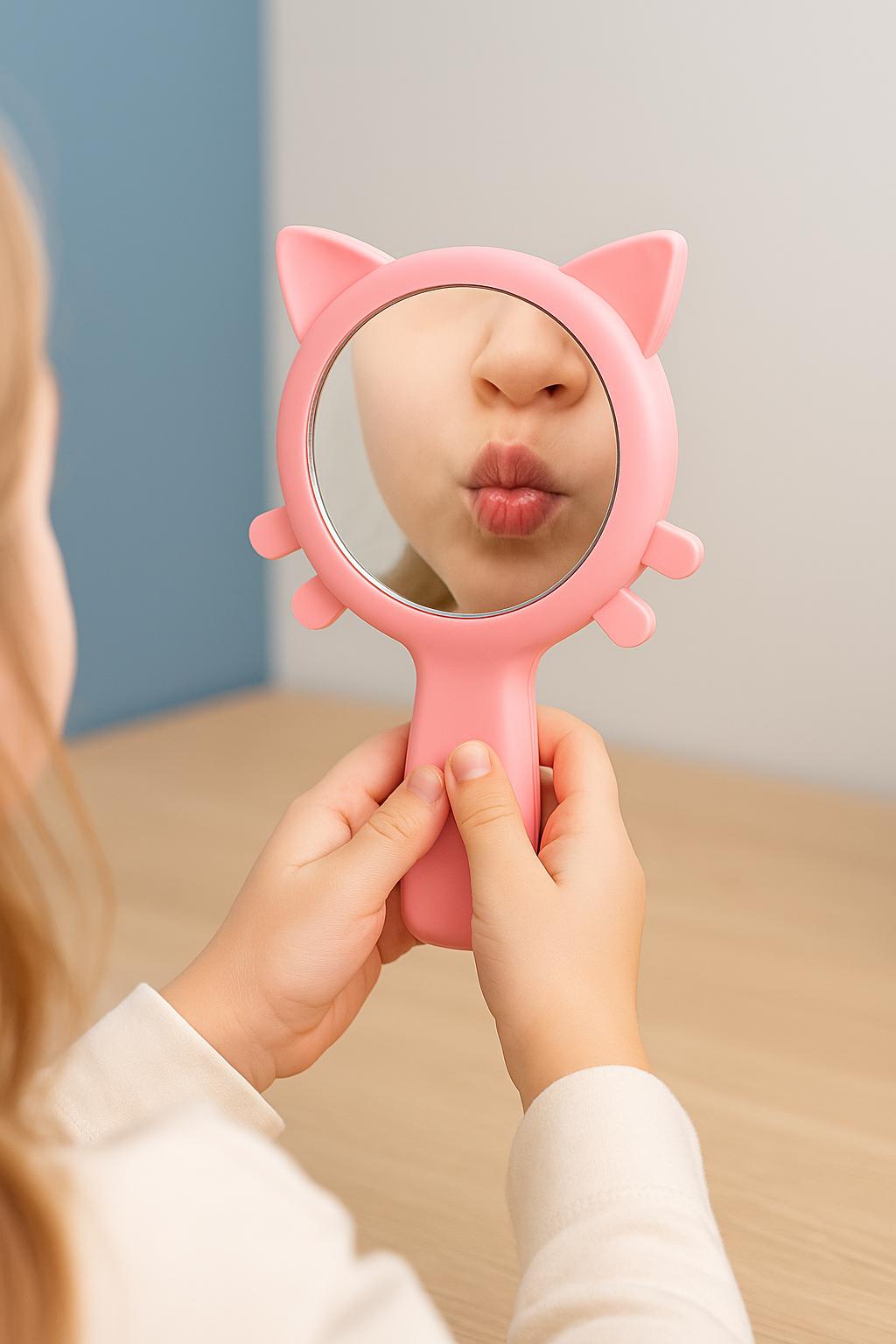 Miroir Chat Bleu - Jeu d'Apprentissage | Chat Miroir Bleu - Jeu d'Apprentissage Amusant