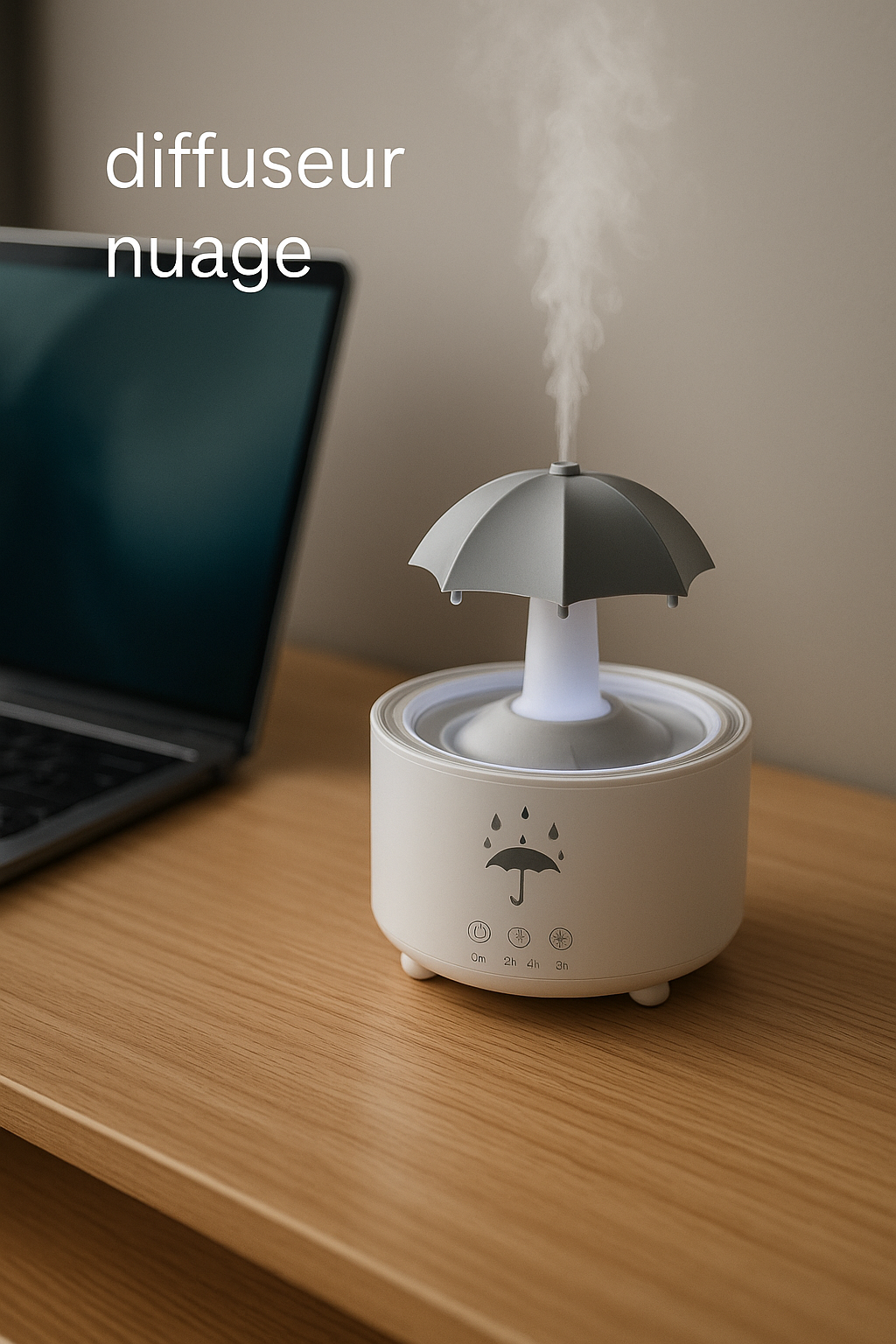 Diffuseur Nuage de Pluie LED – Humidificateur; Aromathérapie Relaxante | Diffuseur Rain Cloud LED – Humidificateur ; Aromathérapie