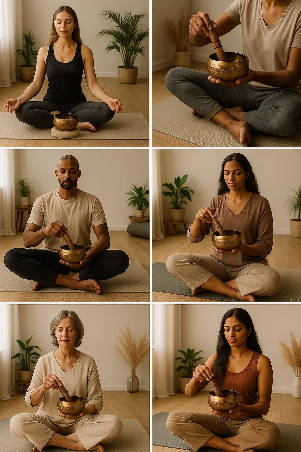 Bol chantant en bronze doré et cuivre – Bol sonore tibétain artisanal avec coussin, guérison des chakras, méditation zen