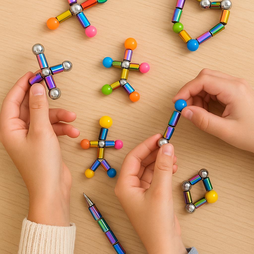 STYLO ANTI-ANXIÉTÉ MAGNÉTIQUE | Fidget Créatif Écriture | Stylo magnétique