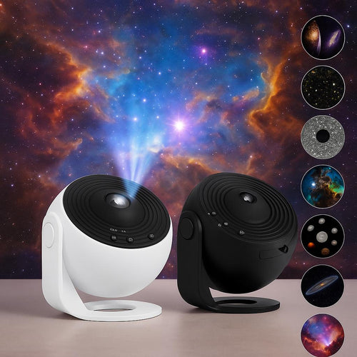 12-in-1 Galaxy Projector with Starry Sky Discs – Rotating Planetarium Night Light
