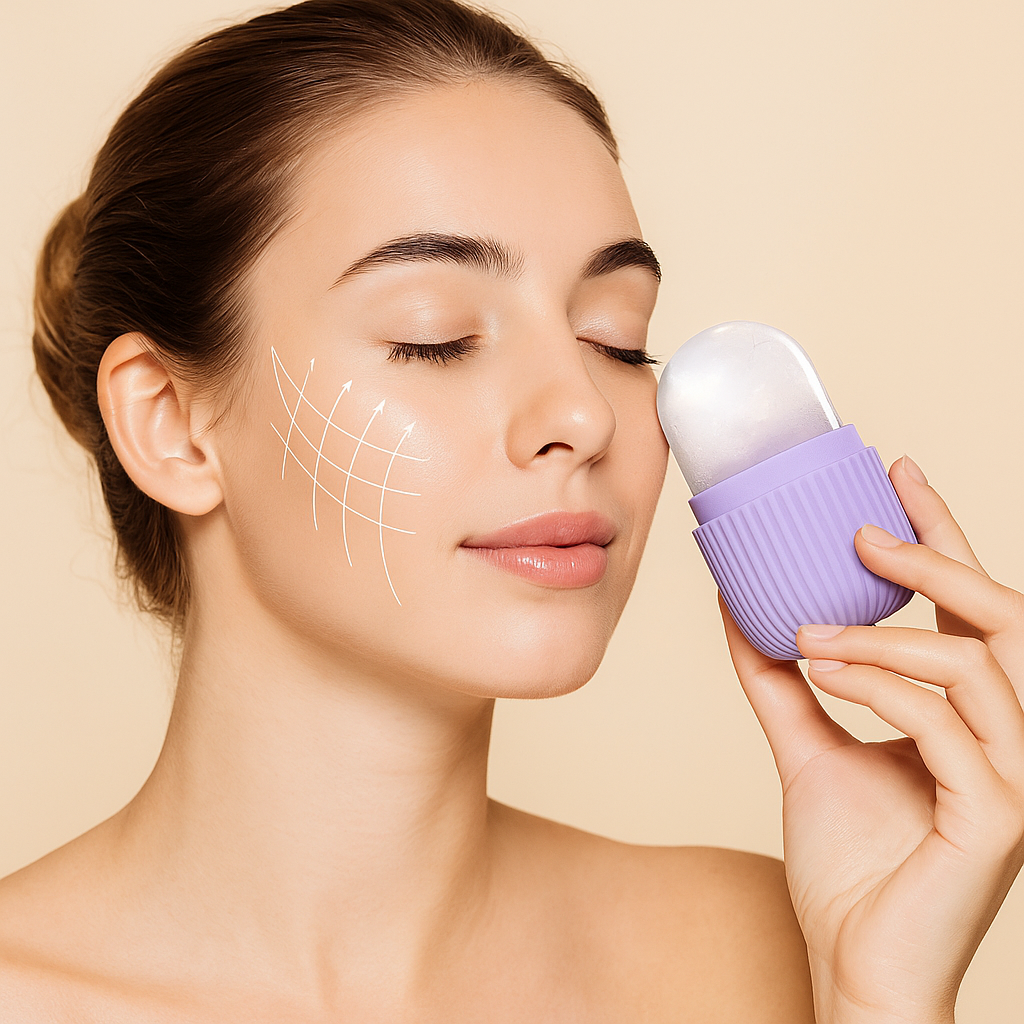 Glaçons pour le visage : outil de beauté réutilisable pour thérapie par le froid 