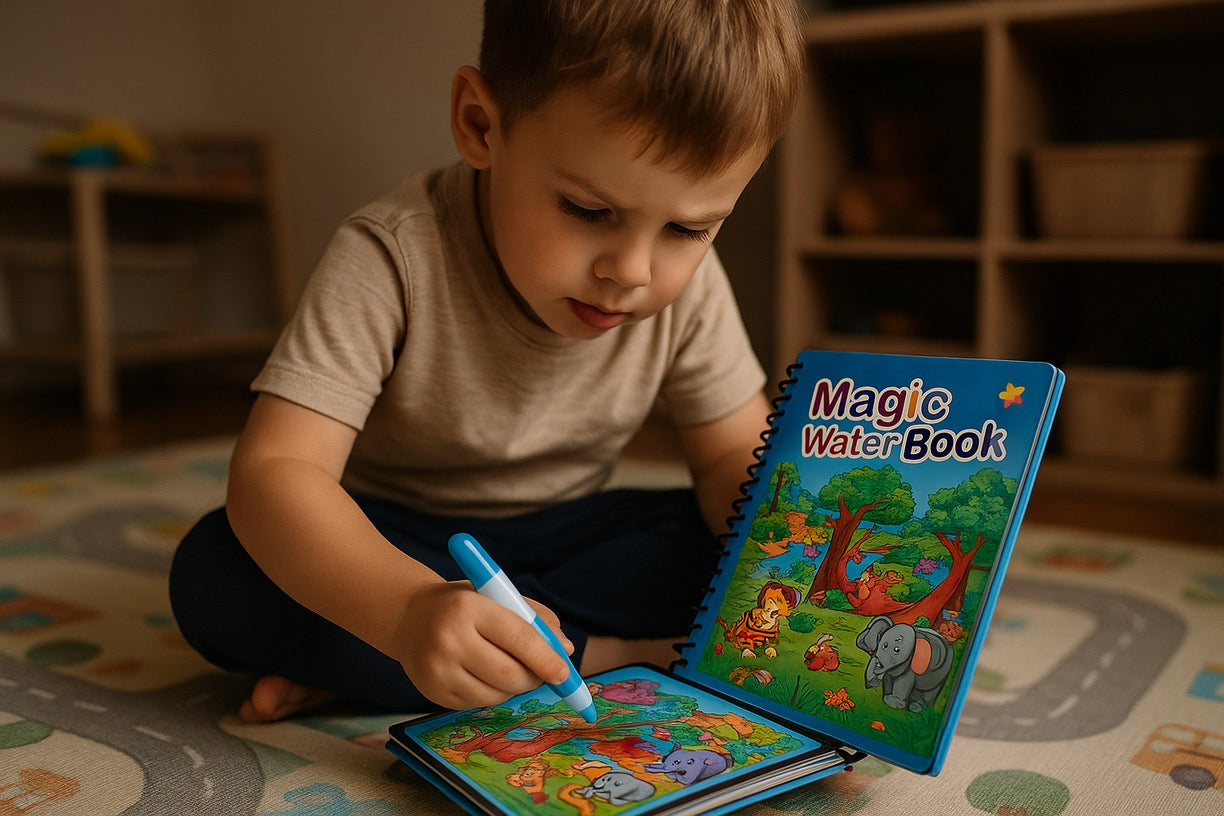 Magic Water Drawing Book | Livre Coloriage Magique à l'Eau - Jeu Éducatif Enfants 3-8 ans | Educational Kids Toy 3-8 years