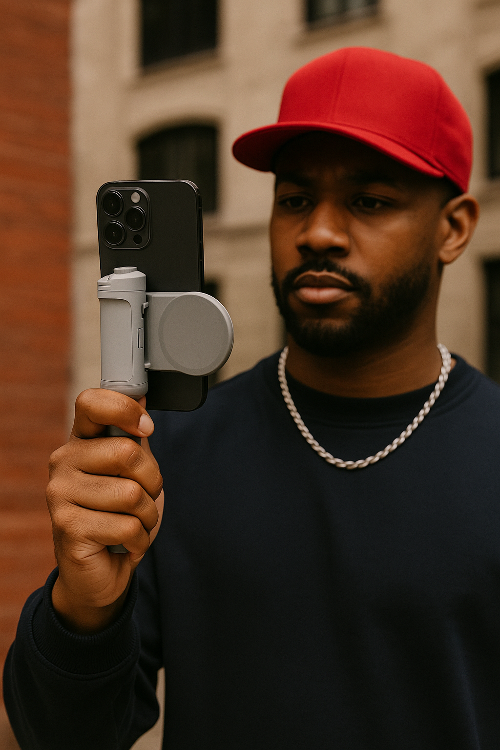 MagSafe Battery Grip 3-in-1 with Stand & Remote - Wireless Charging & Pro Stability - Papicha H