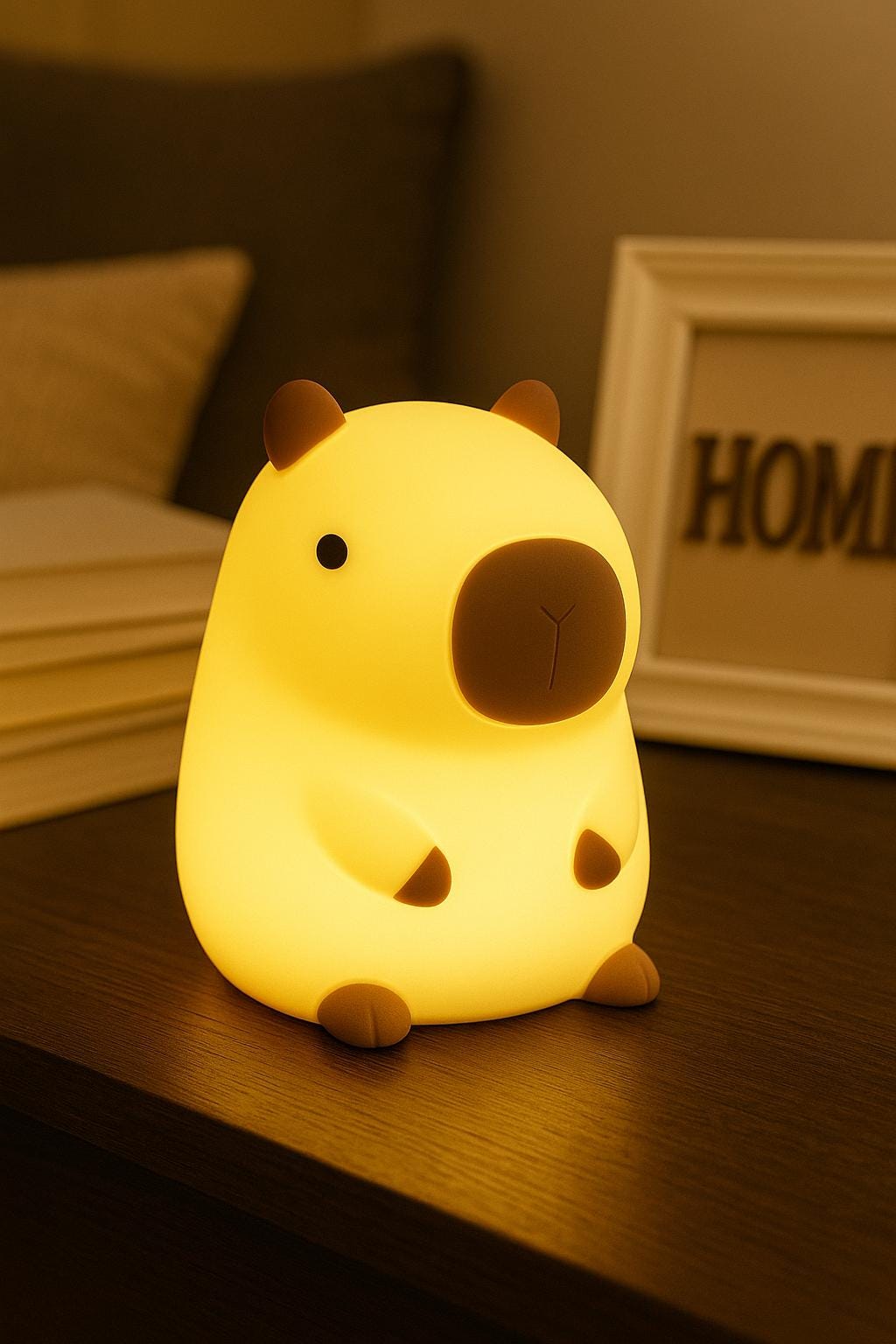 Veilleuse LED Capybara Tactile | Veilleuse LED Capybara - Lampe tactile spongieuse 
