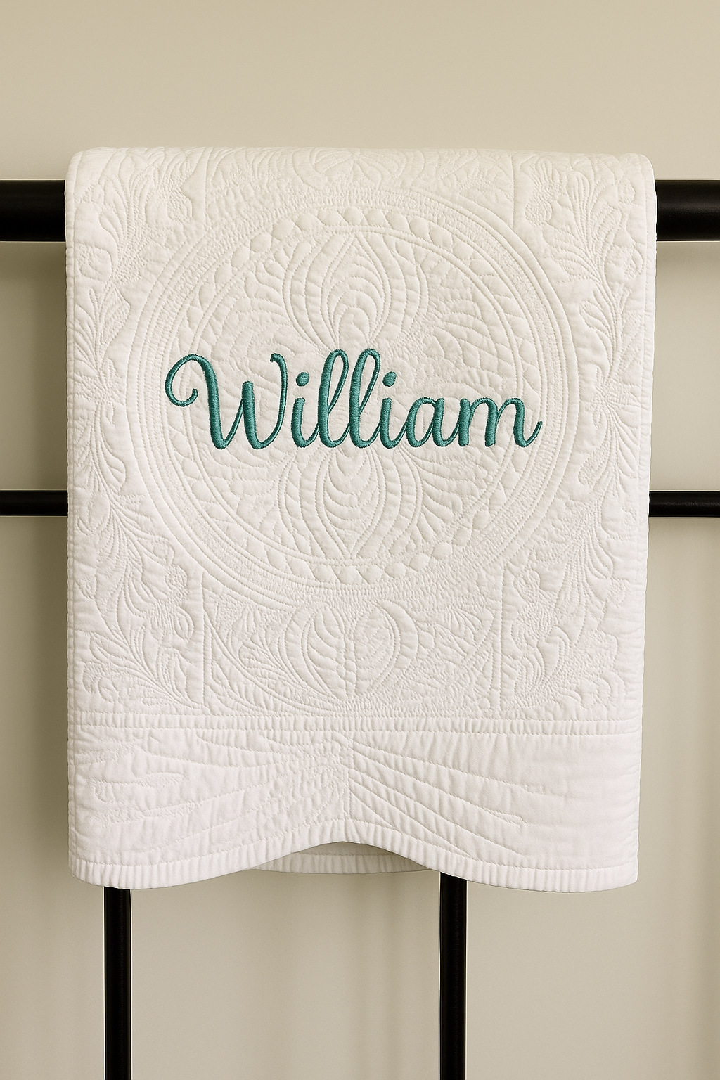 COUVERTURE BÉBÉ PERSONNALISÉE| Broderie Prénom | Baby Quilt PAPICHA H