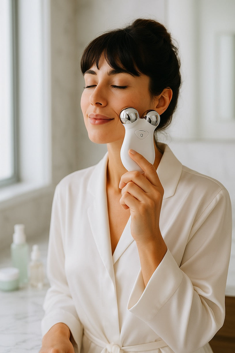 Microcurrent Facial Lifting Device - Professional Anti-Aging Sculpt & Glow | FDA Approved Beauty Tool - Papicha H
