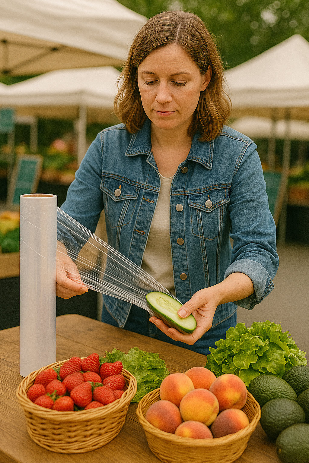 Professional Cling Film 300m - Ultra Fresh Food Preservation Wrap | Commercial Kitchen Plastic Film - Papicha H