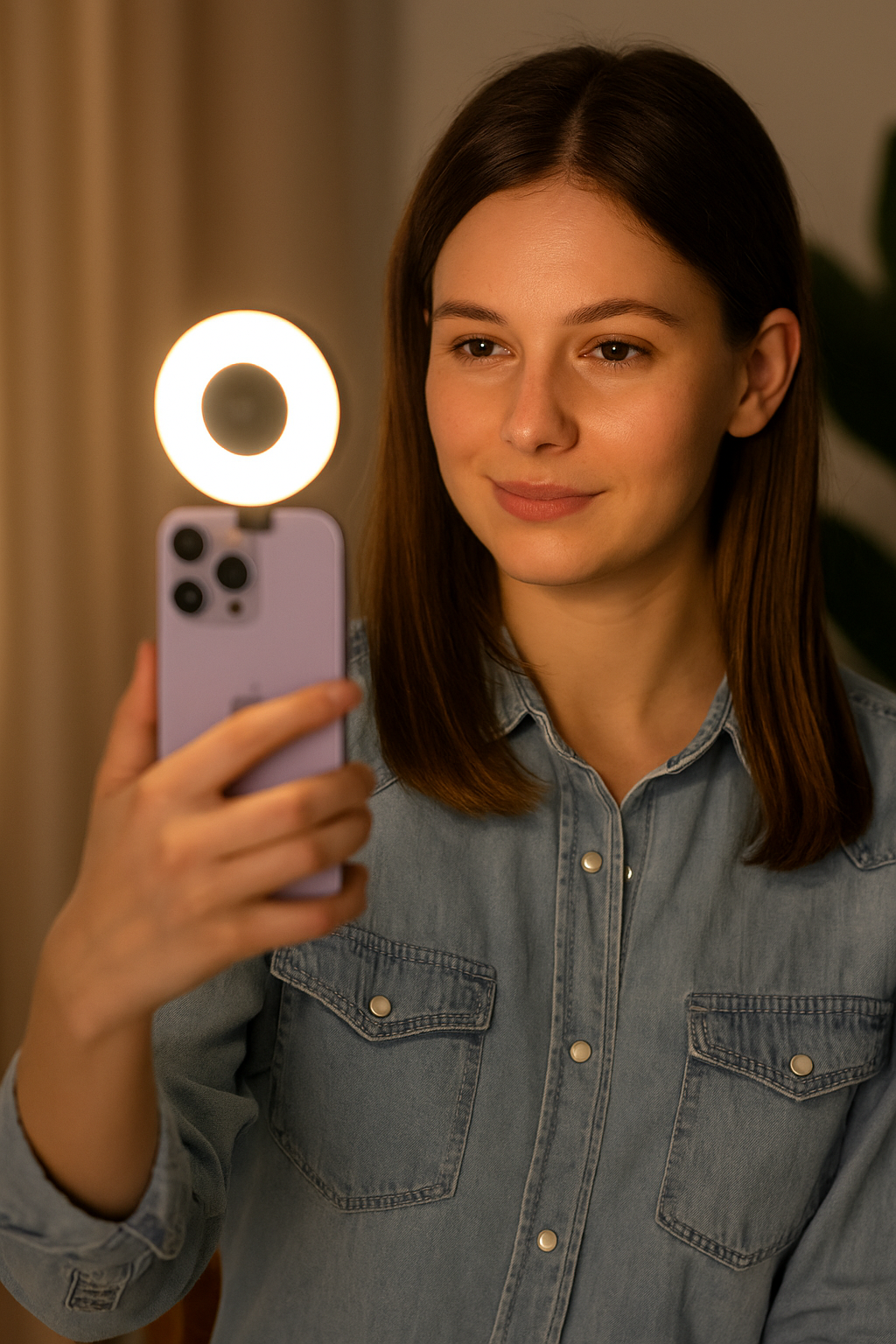 Magnetic Selfie Light 180° - Luxury Edition | MagSafe/Clip 3 Colors & Adjustable Brightness - Papicha H