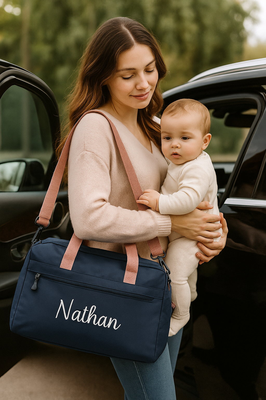 SAC À LANGER PERSONNALISABLE Design Élégant | PAPICHA H Diaper Bag