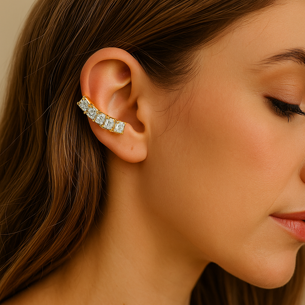 Gold Minimalist Earrings Set - 18K Gold Plated Hypoallergenic | Chic Stud Earrings Collection - Papicha H