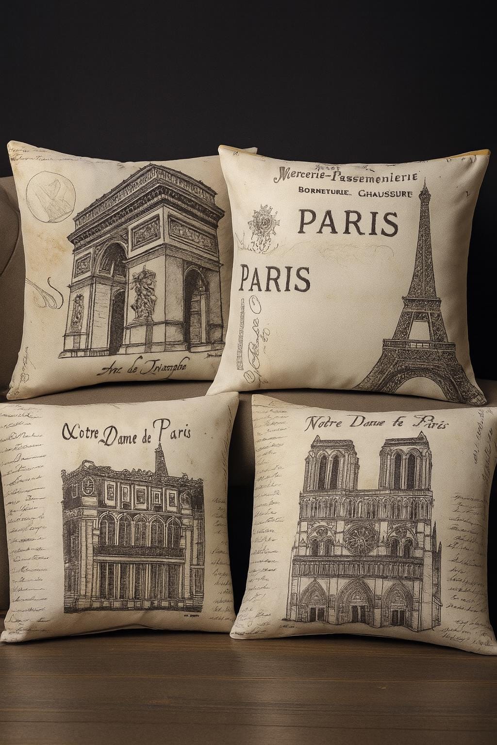 HOUSSE COUSSIN BRIDGERTON Paris Papillon 45x45cm | PAPICHA H French Chic