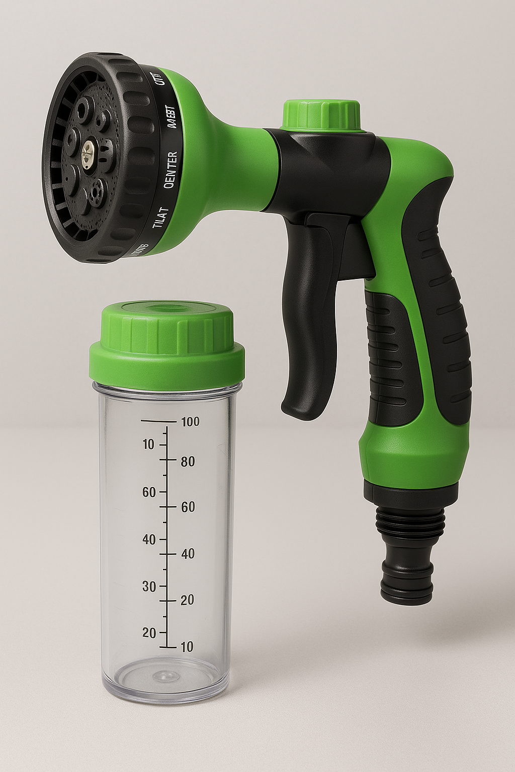 Pistolet Lavage Chien 8 Modes - Jet Réglable avec Réservoir Shampoing