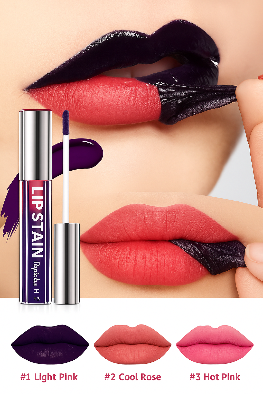 Rouge à lèvres Peel-Off Longue Durée 12h | Rouge à lèvres Peel-Off Longue Durée 12h - Papicha H 