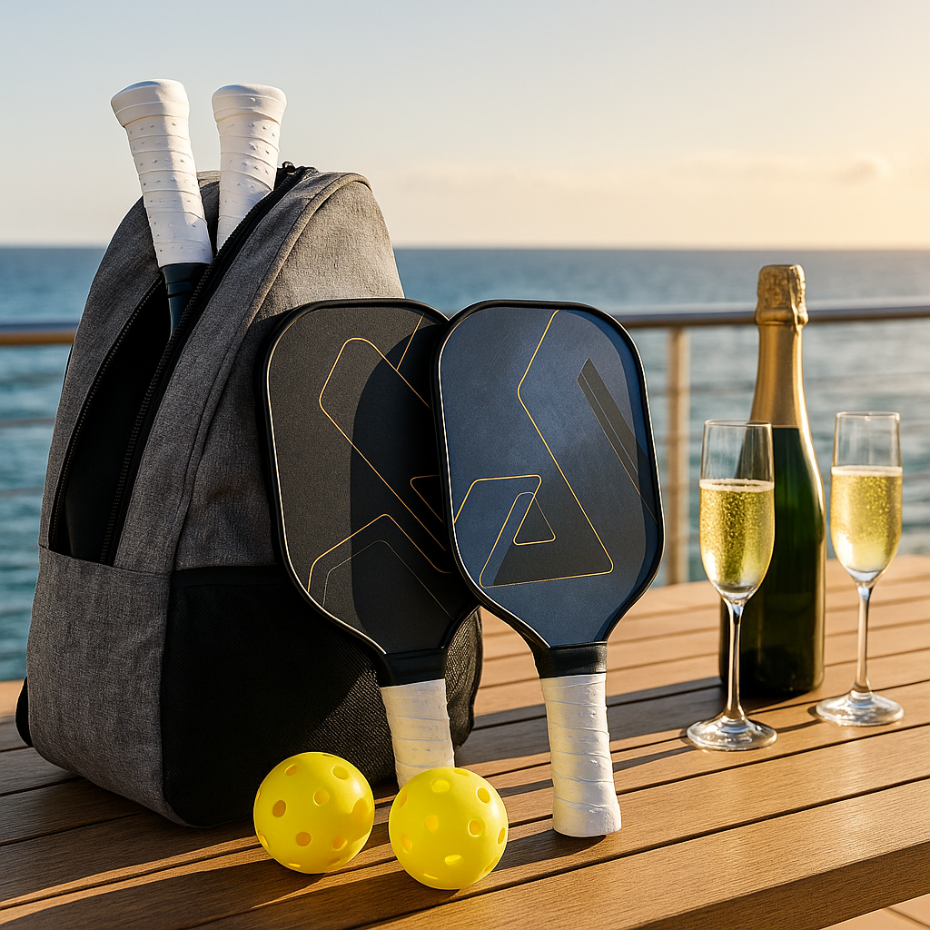 Premium Pickleball Set Pro - 2 Paddles 2 Balls & Carry Bag | Professional Tournament Equipment - Papicha H