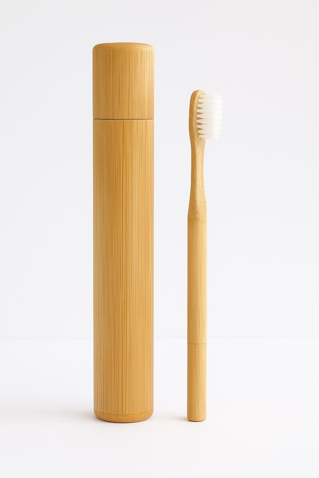 Bamboo Storage BinsSet | Eco-Friendly Oral Care | Zero Waste Bathroom Essential