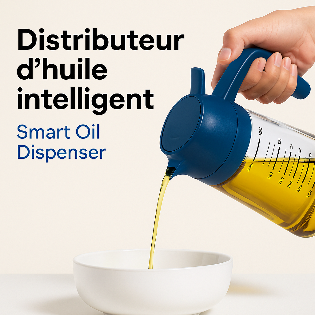 Distributeur Huile 2-en-1 Spray et Verseur - Verre Borosilicate 