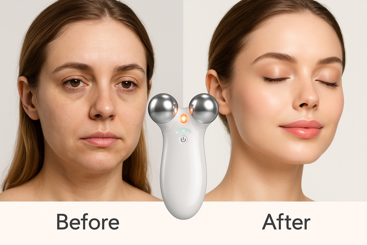 Microcurrent Facial Lifting Device - Professional Anti-Aging Sculpt & Glow | FDA Approved Beauty Tool - Papicha H