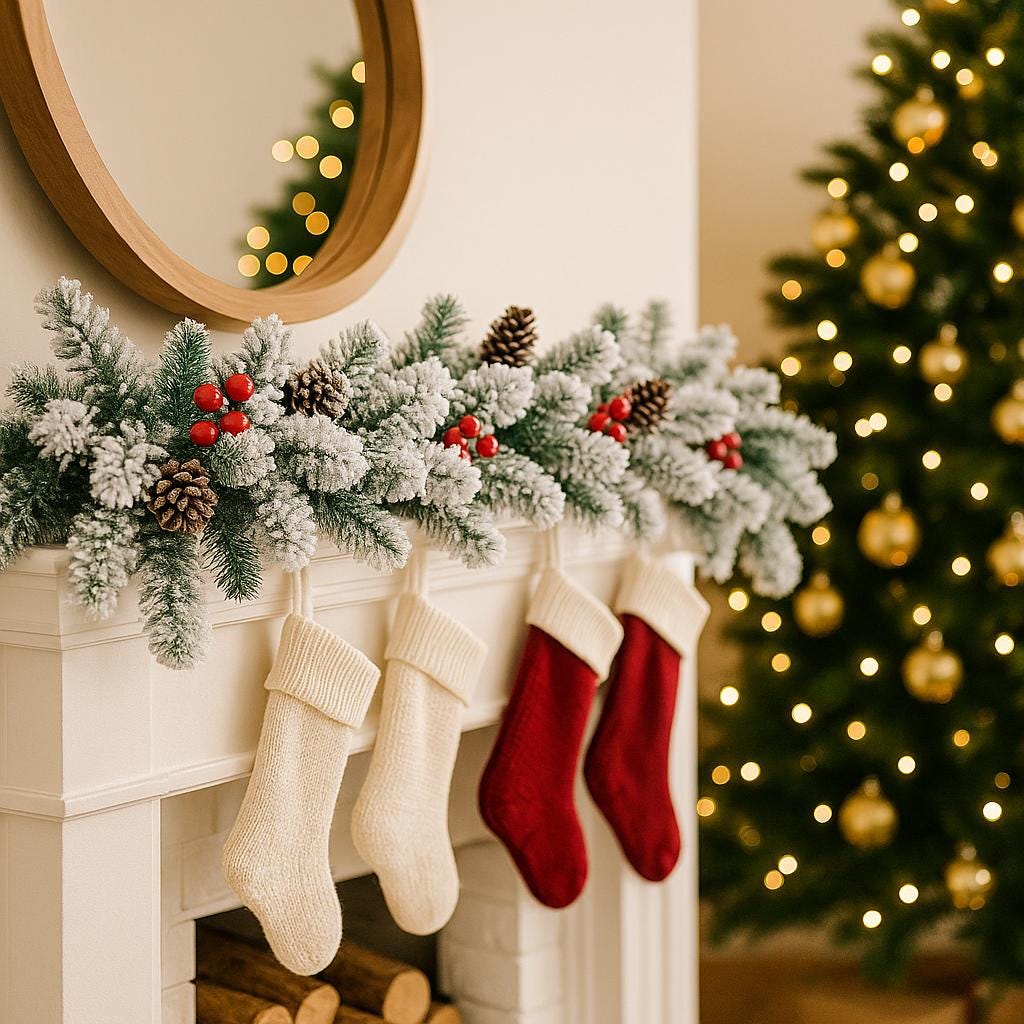 DÉCORATION NOËL MANTEAU | Guirlande Givrée Pommes Pin | PAPICHA H Christmas