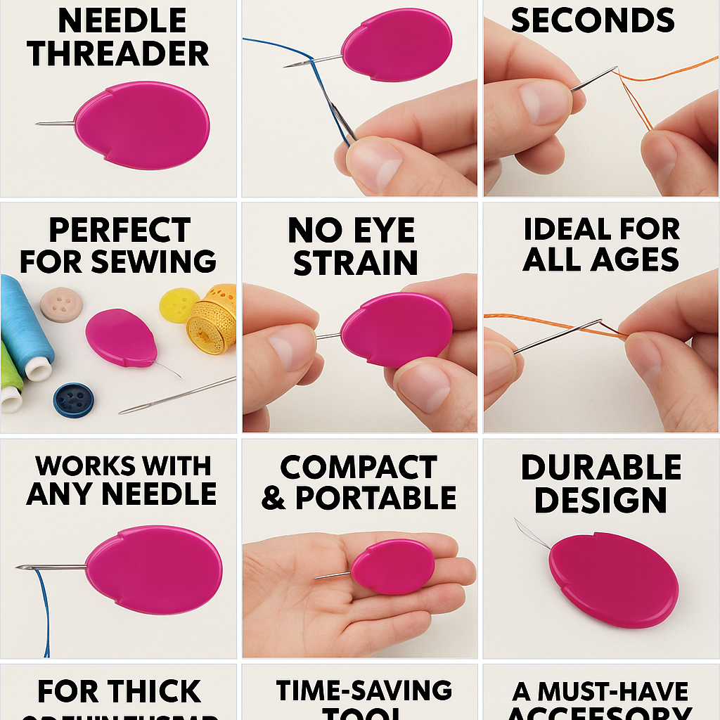 Magic Automatic Needle Threader - Professional Sewing Tool | Easy Threading Device - Papicha H