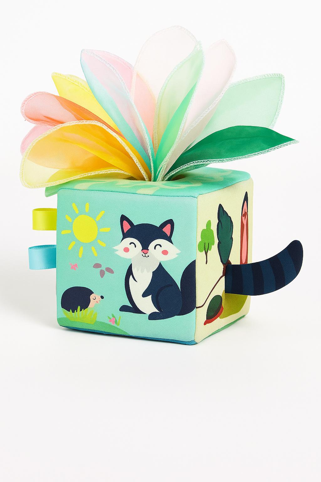 BOÎTE MOUCHOIRS SENSORIELLE | Cube Activité Foulards | Tissue Box Toy PAPICHA H