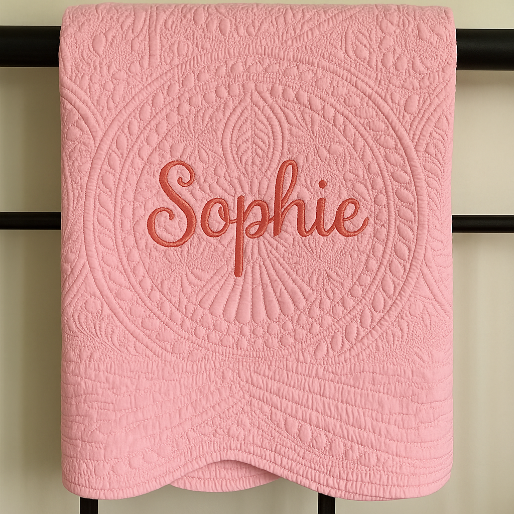 COUVERTURE BÉBÉ PERSONNALISÉE| Broderie Prénom | Baby Quilt PAPICHA H