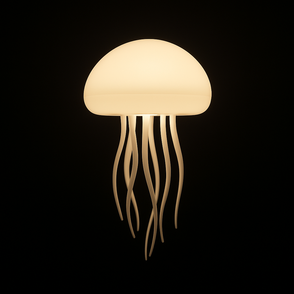 Floating Jellyfish LED Lamp - 5 Color Mood Light | Hypnotic Aquarium Decor - Papicha H