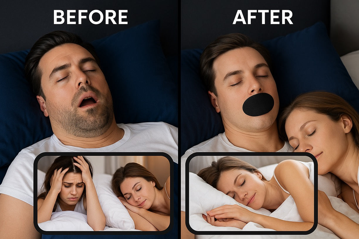 Anti-Snoring Mouth Tape Strips - Breathable Sleep Aid | Relaxing Tape for Better Sleep - Papicha H
