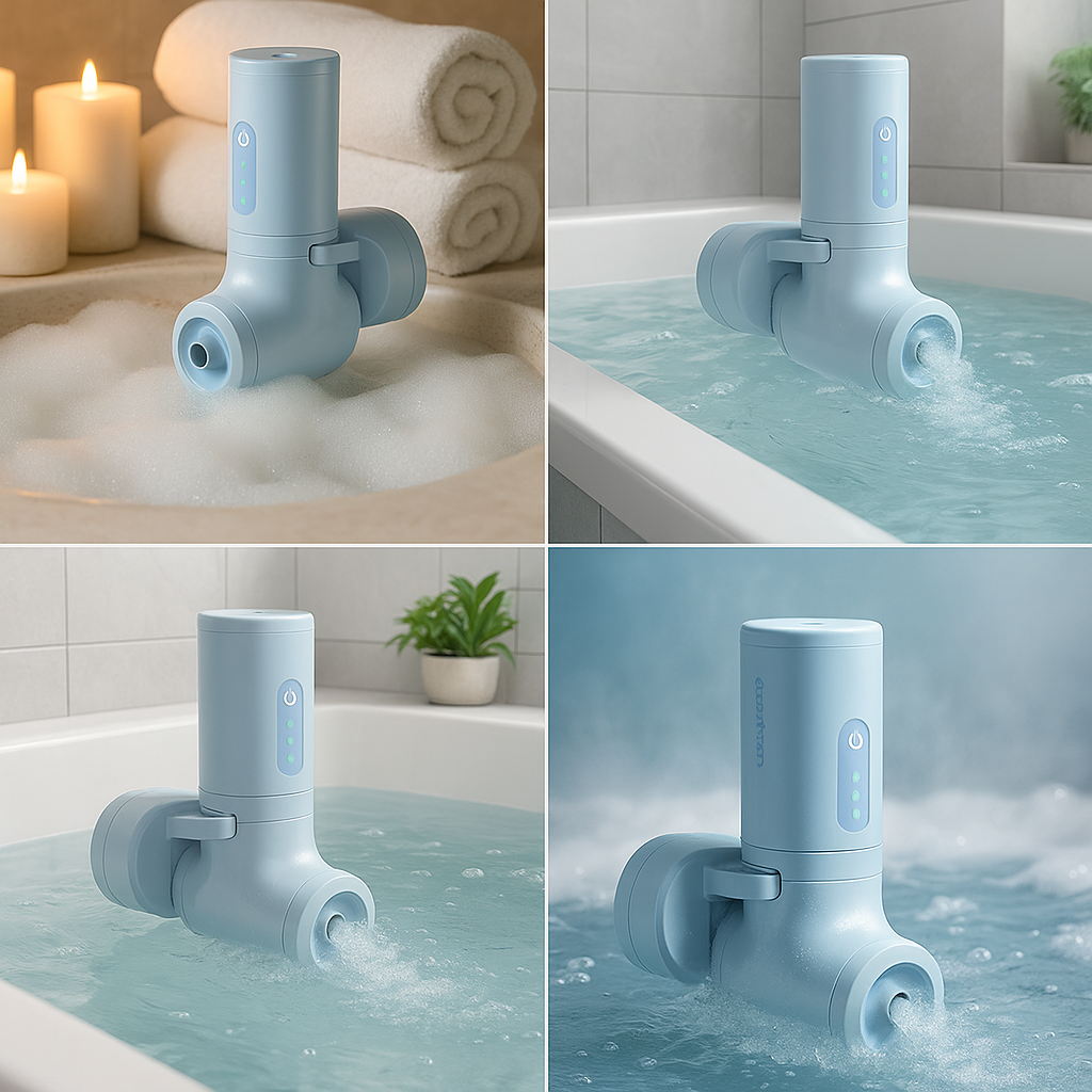 Luxury Bath Spa Transformer - Instant Jacuzzi Bubble System | Home Spa Experience - Papicha H