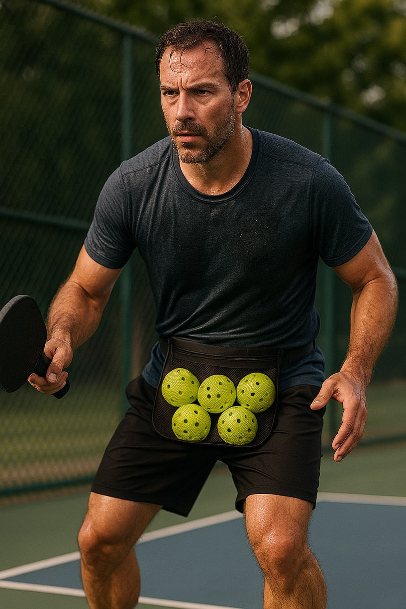 Professional Pickleball Ball Holder Waist Bag - Sports Storage Belt | Pickle Bow Pro - Papicha H