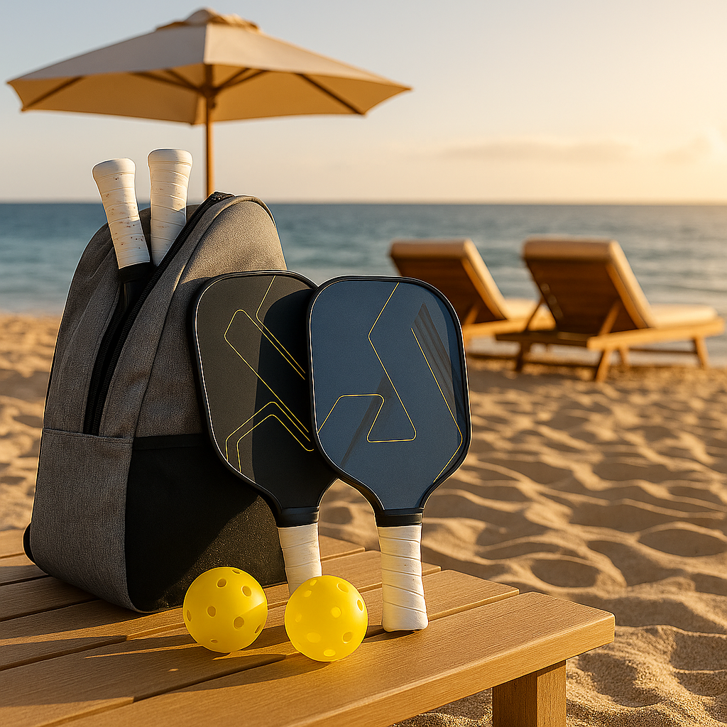 Premium Pickleball Set Pro - 2 Paddles 2 Balls & Carry Bag | Professional Tournament Equipment - Papicha H