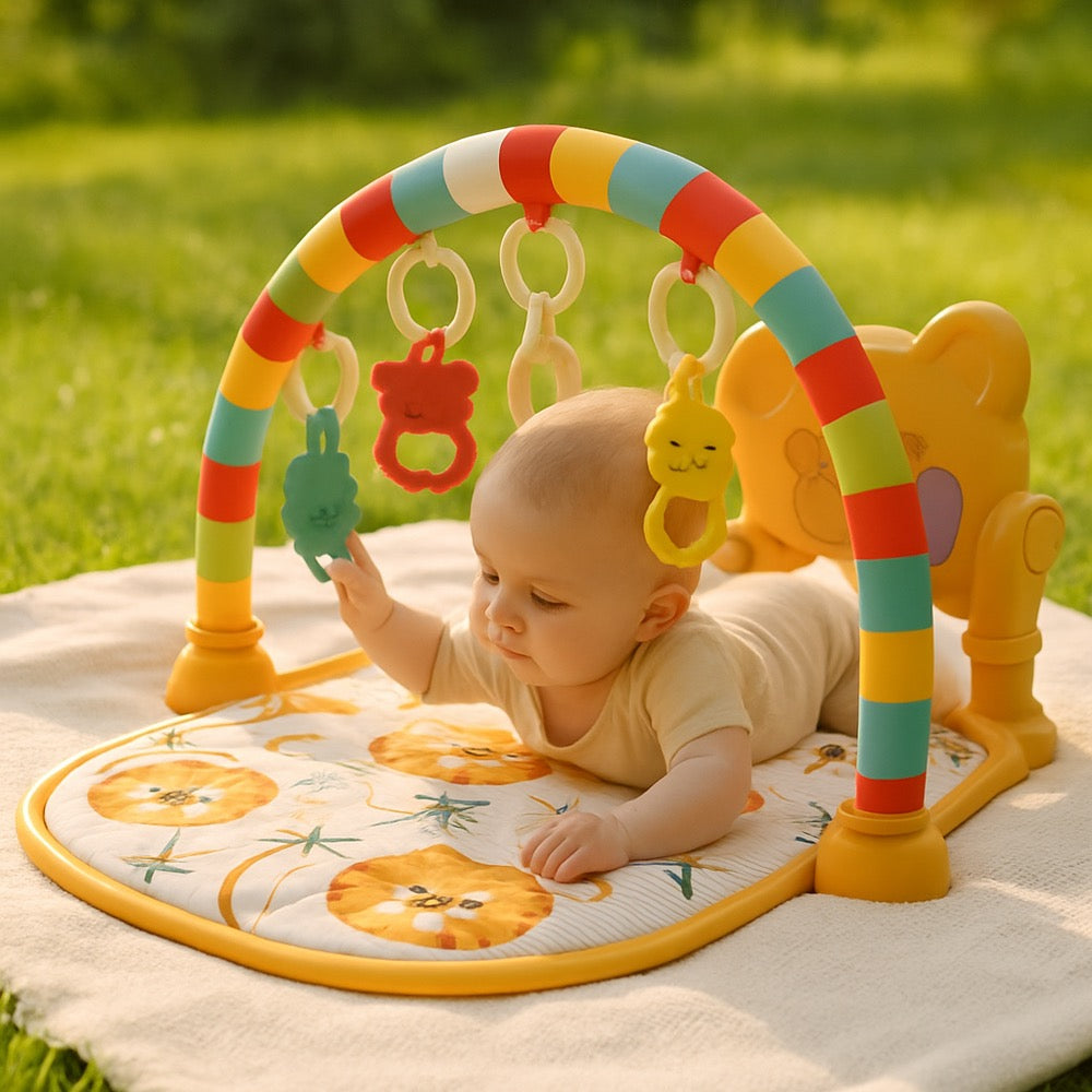 TAPIS ÉVEIL MUSICAL 3-EN-1  Développement Bébé | Interactive Baby Play Mat