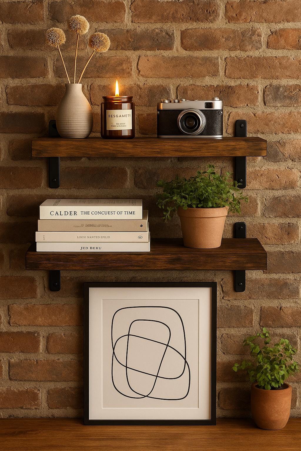 ÉTAGÈRE FLOTTANTE BOIS| Support Invisible Rustique | Floating Shelf PAPICHA H