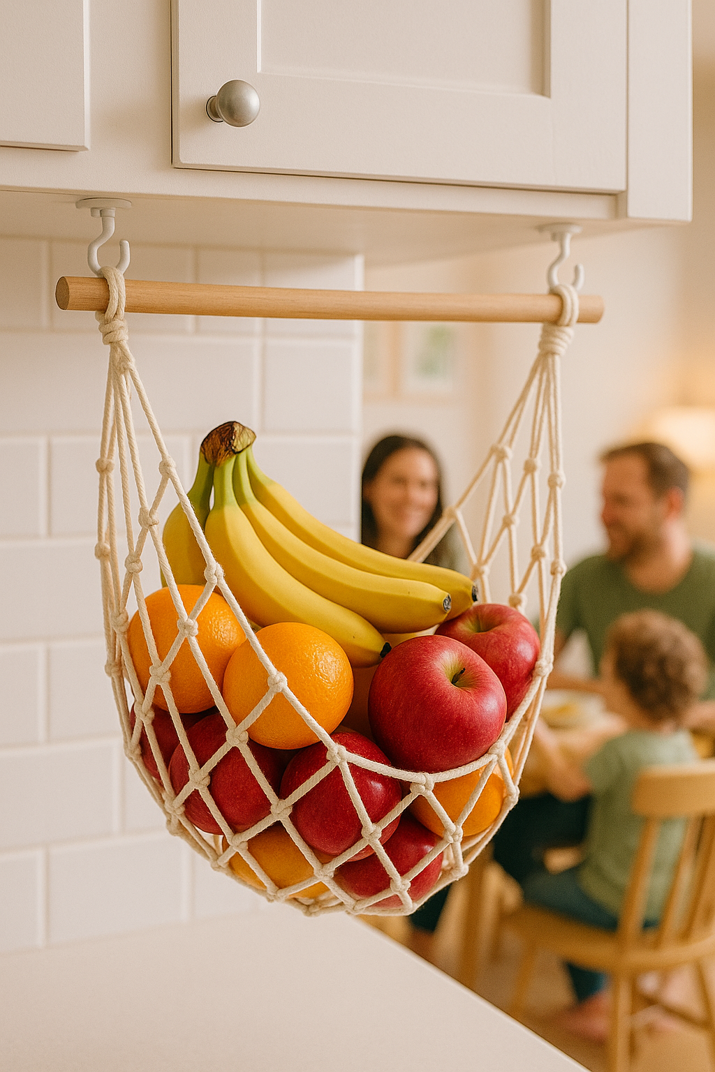 PANIER FRUITS SUSPENDU  | Macramé Cuisine Boho | Fruit Basket PAPICHA H