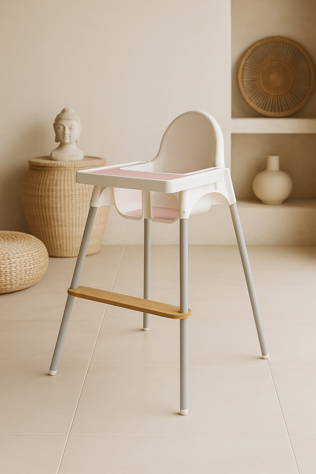 REPOSE-PIEDS BAMBOU CHAISE HAUTE | Confort Ergonomique Bébé | Footrest PAPICHA H