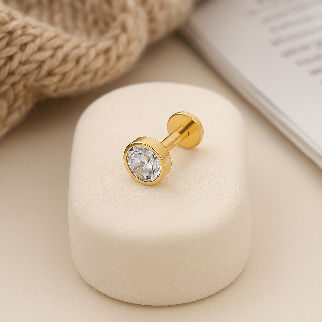 Gold Minimalist Earrings Set - 18K Gold Plated Hypoallergenic | Chic Stud Earrings Collection - Papicha H