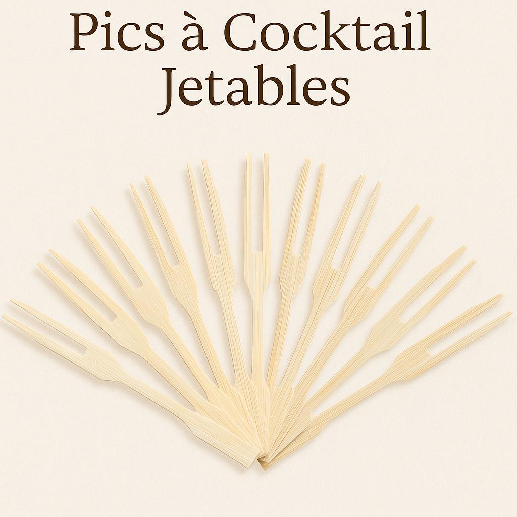 PHOTOS COCKTAIL BAMBOU ÉCOLOGIQUE | 100% BIODÉGRADABLE - PACK 100 PCS - LIVRAISON EXPRESS 