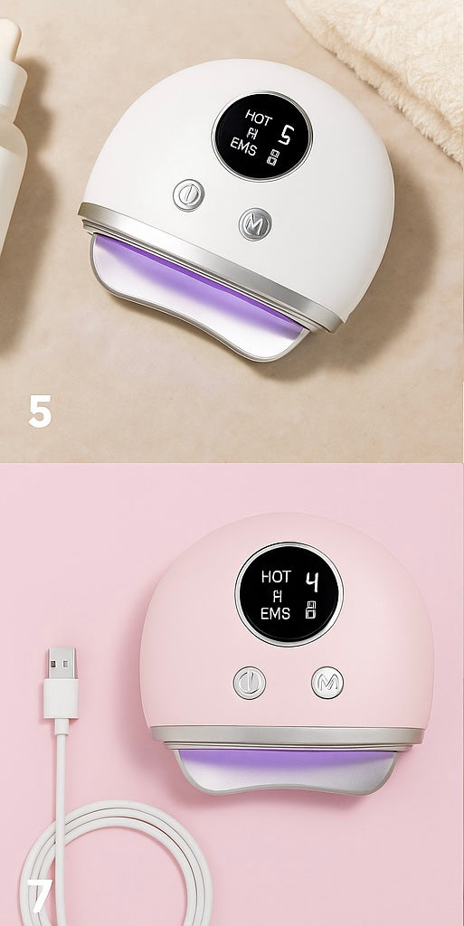 Electric Heated Gua Sha Pro - Facial Lifting Massage Tool | Professional Beauty Device - Papicha H