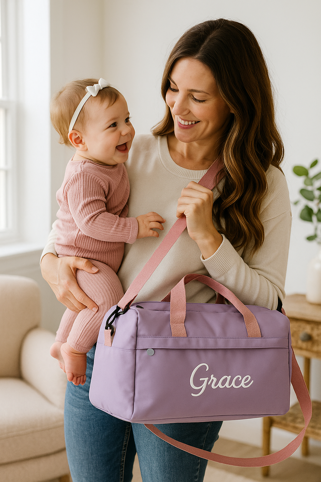 SAC À LANGER PERSONNALISABLE Design Élégant | PAPICHA H Diaper Bag