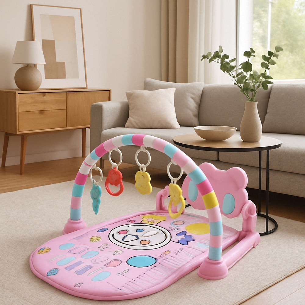 TAPIS ÉVEIL MUSICAL 3-EN-1  Développement Bébé | Interactive Baby Play Mat