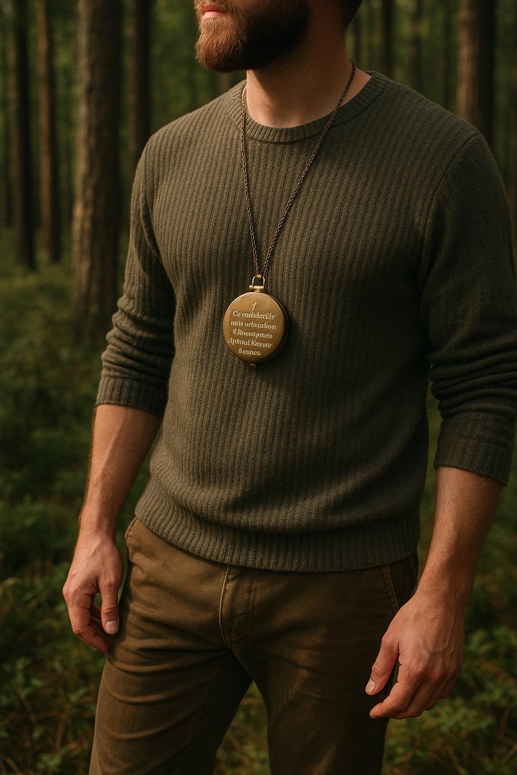 BOUSSOLE NAVIGATEUR | Laiton Gravé Étui Cuir | PAPICHA H Brass Compass