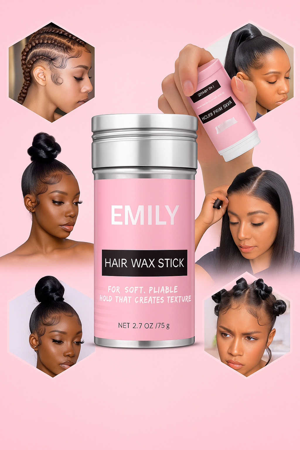 Custom Hair Wax Stick - Professional Styling with Natural Shine | Personalized Hair Care - Papicha H